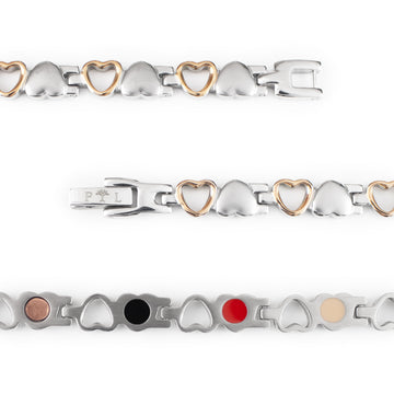 Affection - Negative Ion Bracelet, Rose Gold and Stainless Steel